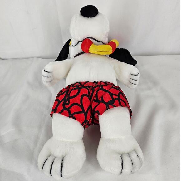 PEANUTS PLUSH SCUBA SNOOPY SNORKEL RARE 9" AGES 3+ - FIESTA ITEM #60179621 - Picture 3 of 13